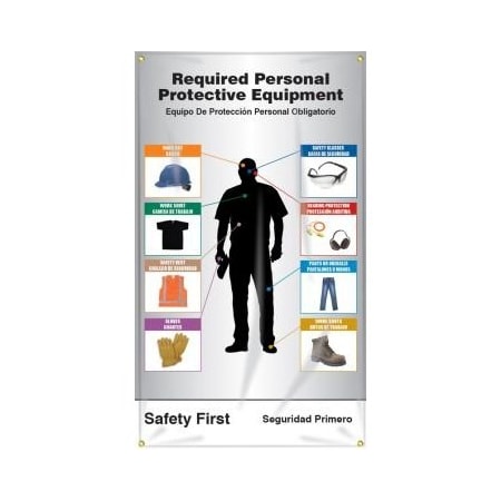 Accuform CONSTRUCTION SITE PPEID SIGN SBMBR409 SBMBR409